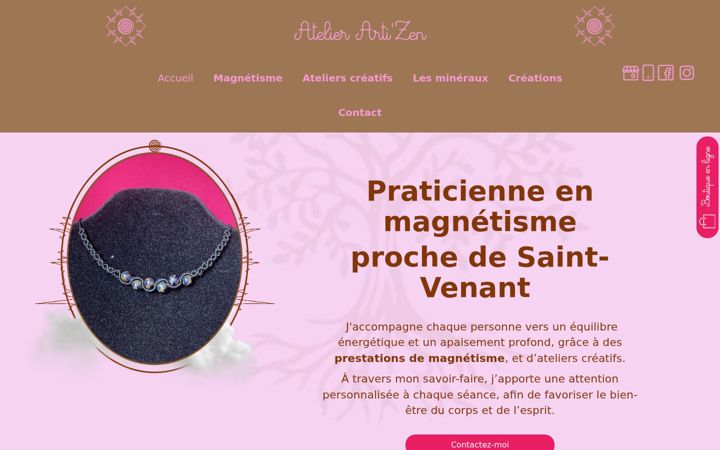 Screenshot ta' artizen-noemie.fr