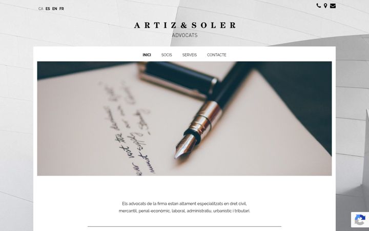 Screenshot of artizsoler.com