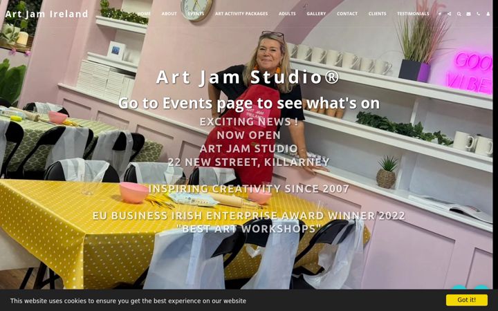 Screenshot ta' artjam.ie
