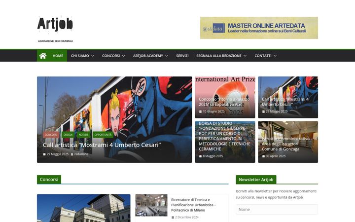 Snimka zaslona za artjob.it