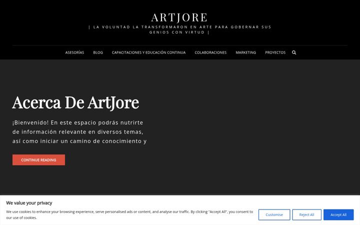 Screenshot of artjore.com
