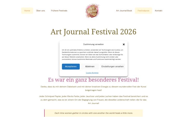 Screenshot of artjournalfestival.com
