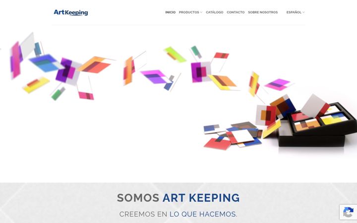 Screenshot of artkeeping.com