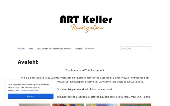 Screenshot of artkeller.ee