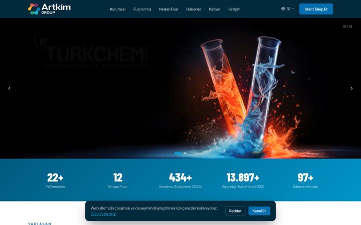 Snimka zaslona za artkim.com.tr