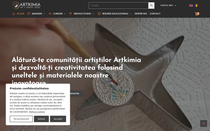 Capture d'écran de artkimia.com