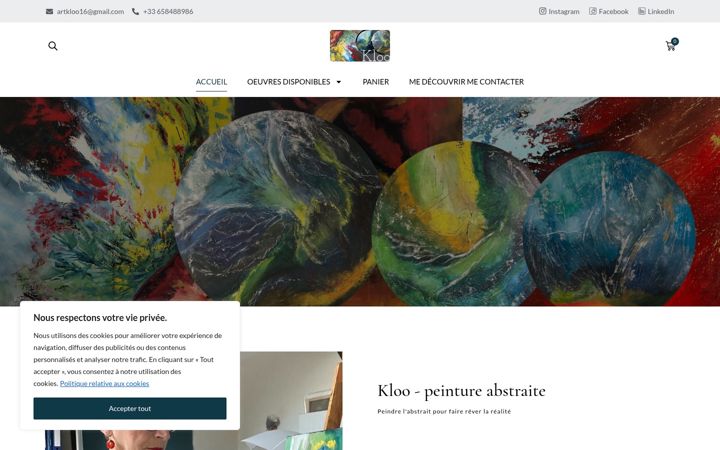Screenshot von artkloo.com