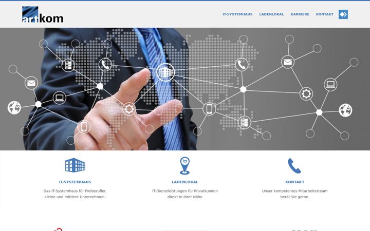 Captura de pantalla de artkom.de