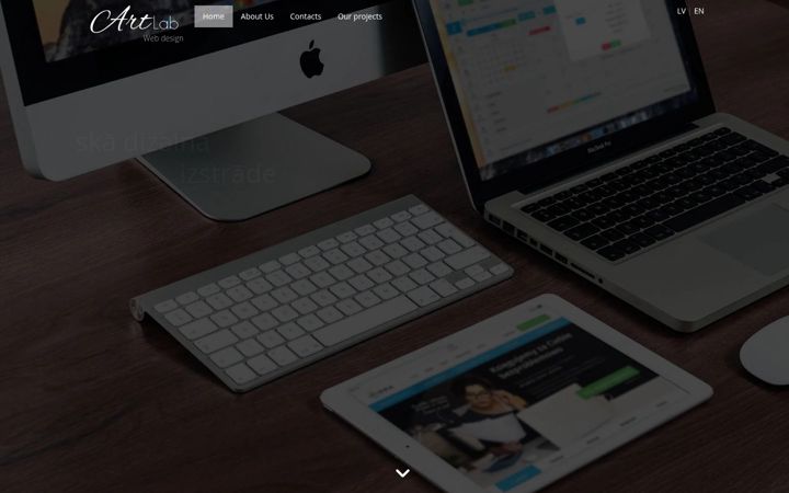 Screenshot of artlab.lv