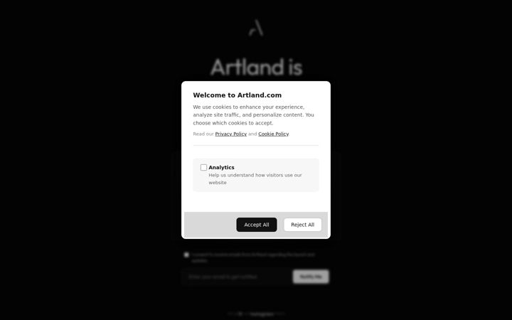 Screenshot of artland.com