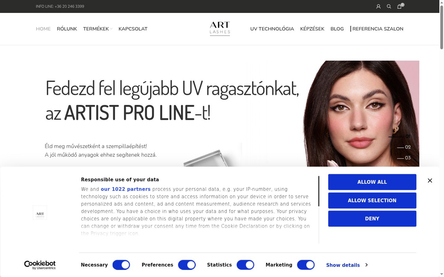 Snímka obrazovky banera súhlasu zobrazeného pred akoukoľvek interakciou