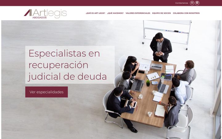 Captura de ecrã de artlegis.com