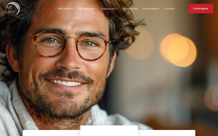 Screenshot of artlens.fr
