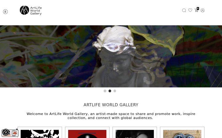 Screenshot von artlifeworldgallery.com