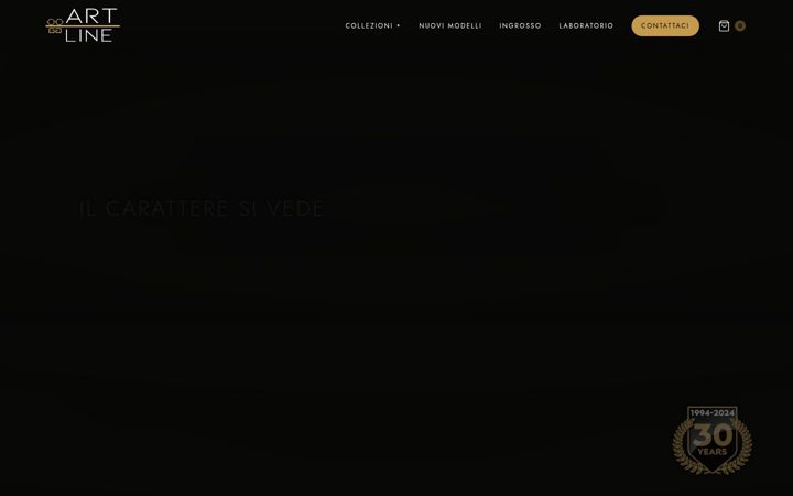 Captura de ecrã de artlineocchiali.com