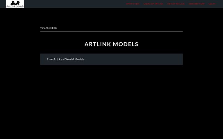 Captura de ecrã de artlinkmodels.com