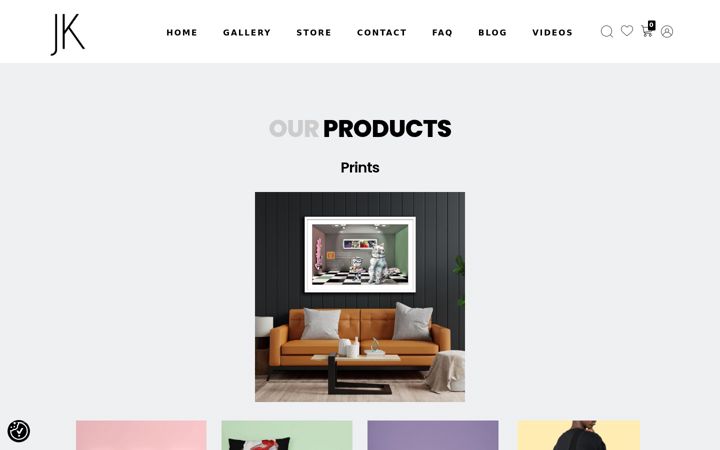 Screenshot of artlive.store