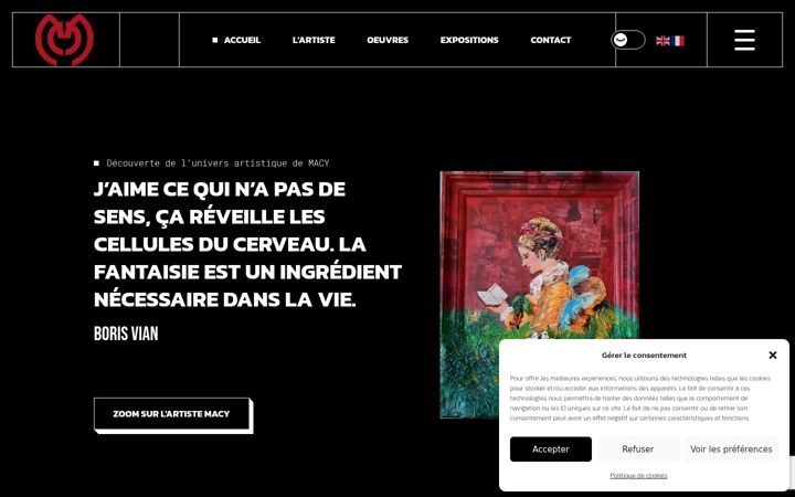 Screenshot of artmacy.com