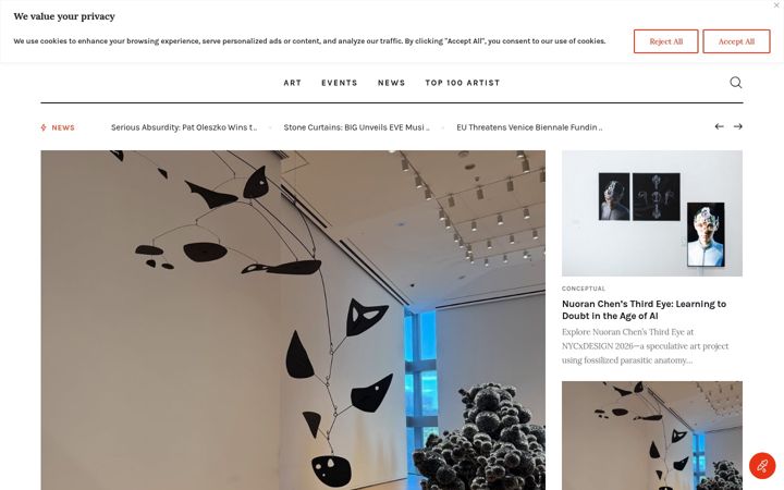 Screenshot of artmag.org