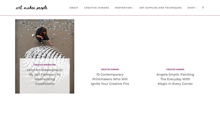 Ekrānuzņēmums no artmakespeople.com