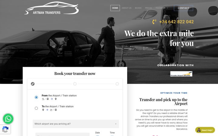 Screenshot of artmantransfers.com