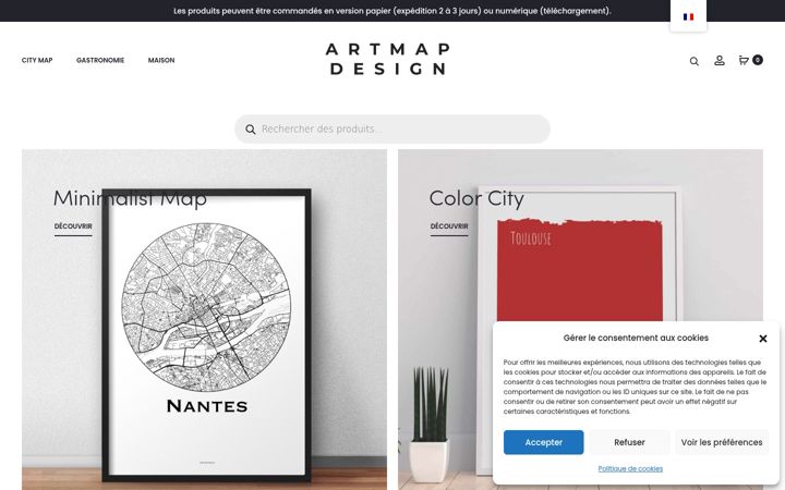 Screenshot of artmapdesign.com