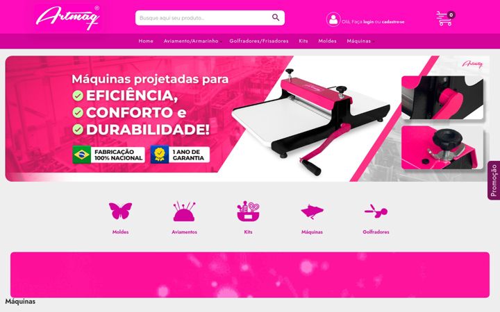 Screenshot of artmaqdobrasil.com.br