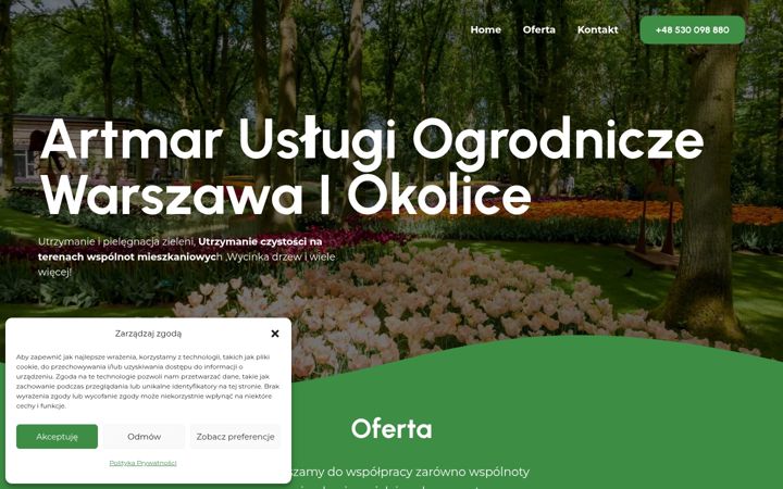 Screenshot of artmarogrody.pl