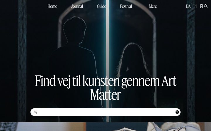 Screenshot von artmatter.dk