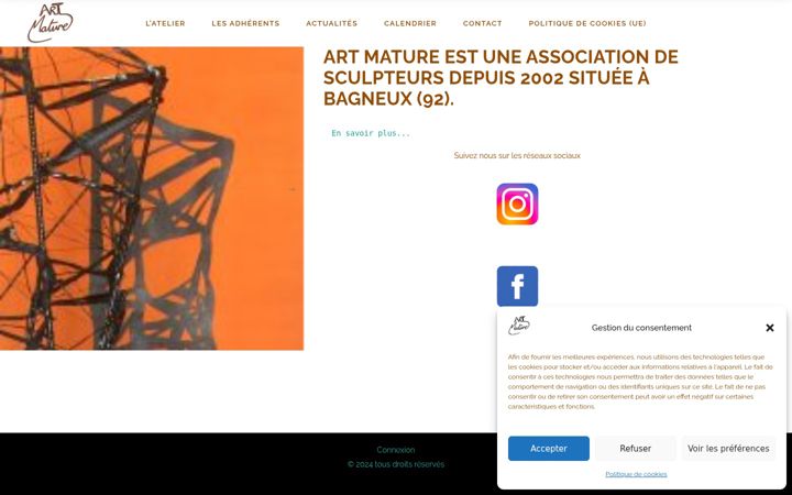 Screenshot von artmature-bagneux.fr