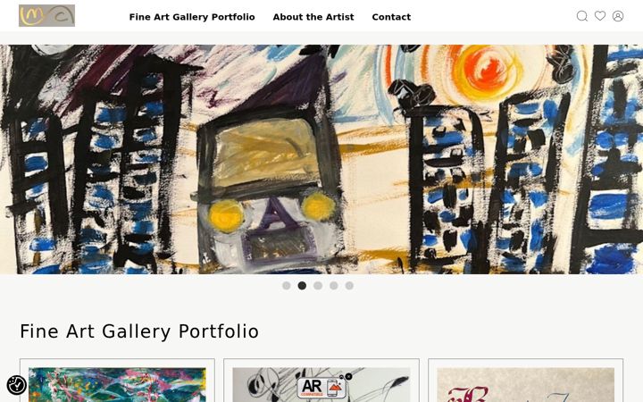 Screenshot of artmcsnodgrass.com