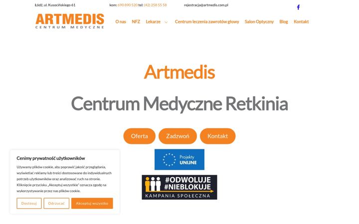 Screenshot ta' artmedis.com.pl