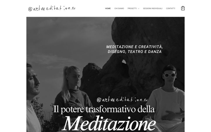 Screenshot ta' artmeditation.eu