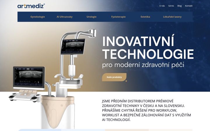 Screenshot of artmediz.cz
