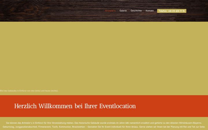 Screenshot of artmeiers.de