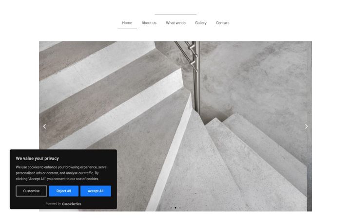 Ekraanipilt saidist artmicrocement.co.uk