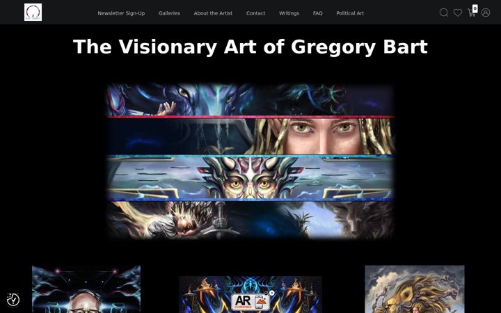 Screenshot of artmindstudios.com