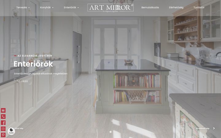 Screenshot of artmirror.hu