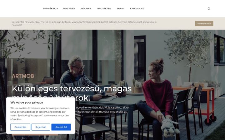 Ekraanipilt saidist artmob.hu