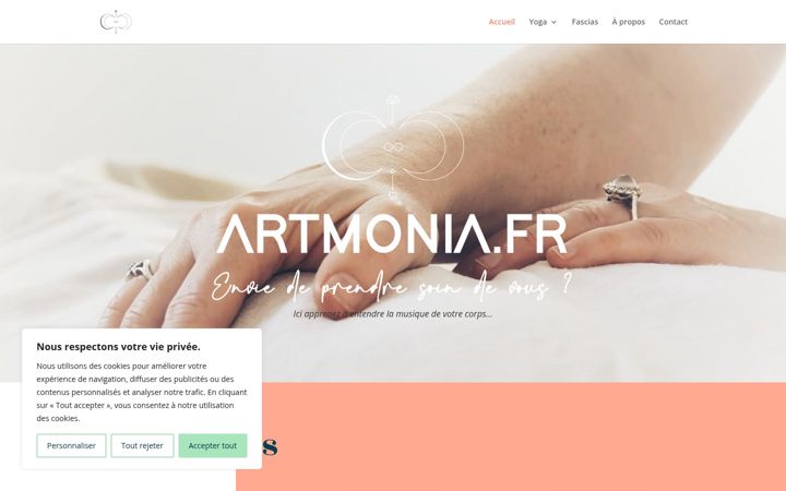 Screenshot of artmonia.fr
