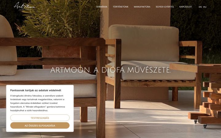 Screenshot of artmoon.hu