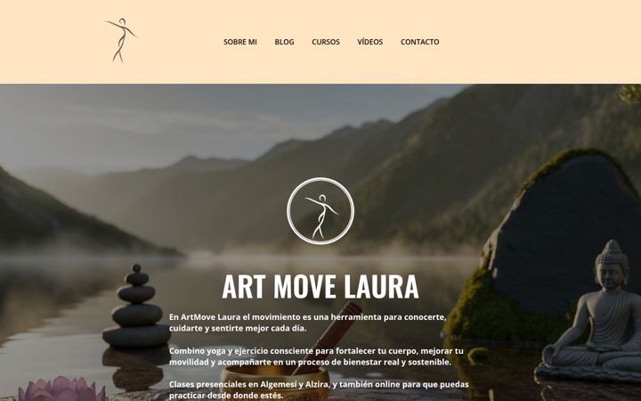 Screenshot of artmovelaura.com