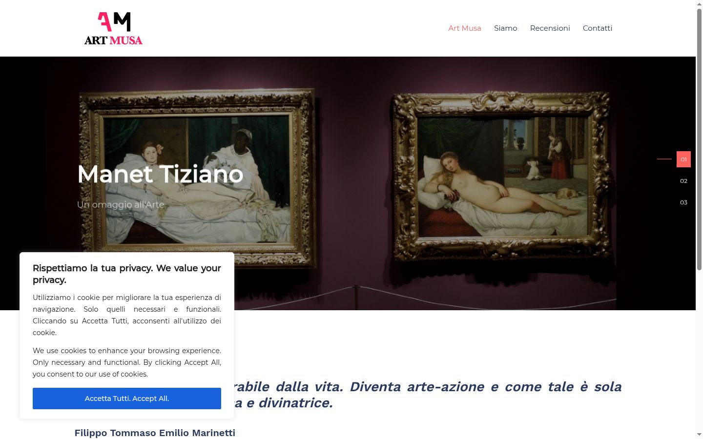 Captura de ecrã do banner de consentimento apresentado antes de qualquer interação