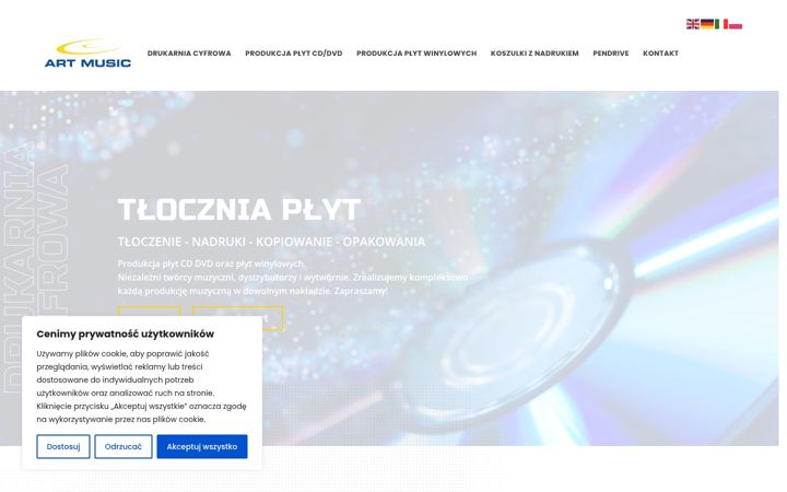 Screenshot of artmusic.com.pl