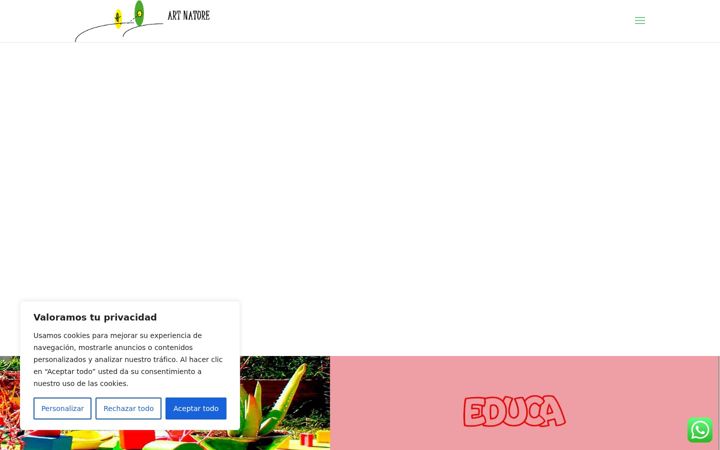 Screenshot ta' artnature.org