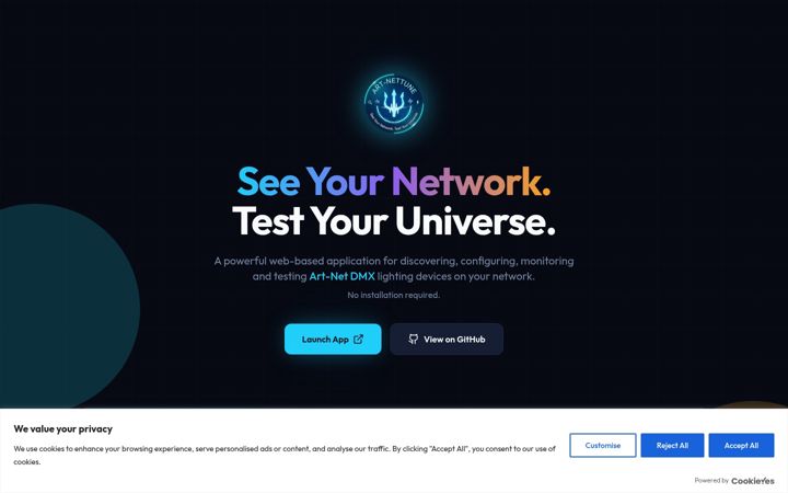 Screenshot of artnettune.com