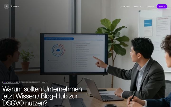 Screenshot of artnsaus.de