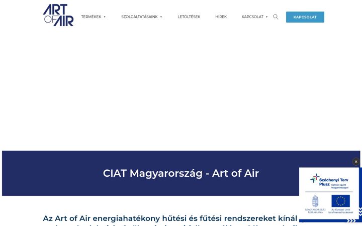 Screenshot of artofair.hu