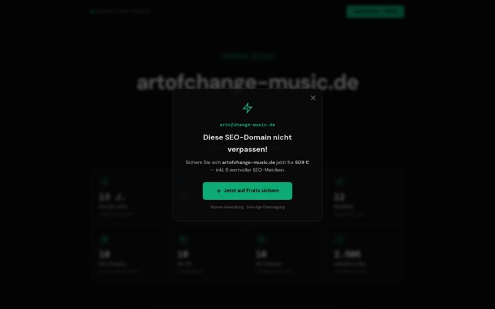 Screenshot of artofchange-music.de