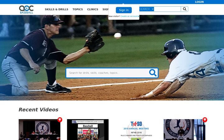 Екранна снимка на artofcoachingbaseball.com
